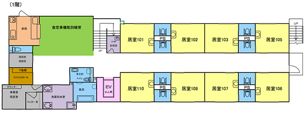 全体間取図 1階