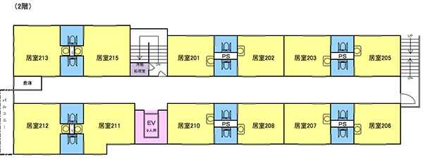 全体間取図 2階